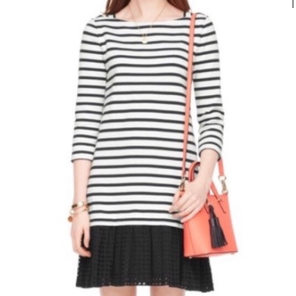 Black and White Striped Dress